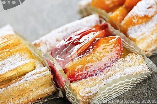 Image of Pieces of fruit strudel