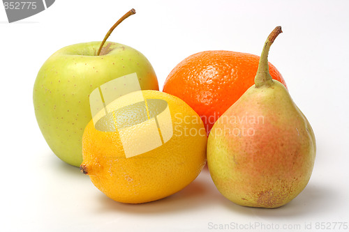 Image of The closeup of various fruits