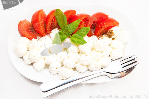 Image of Tomatoes and mozarella