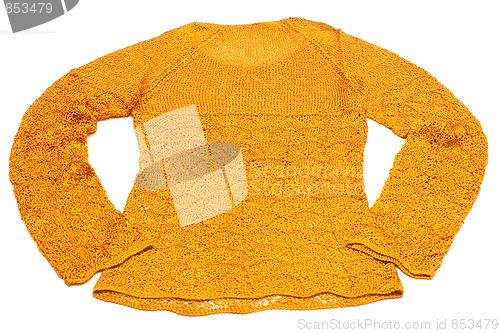 Image of Orange knitted jacket