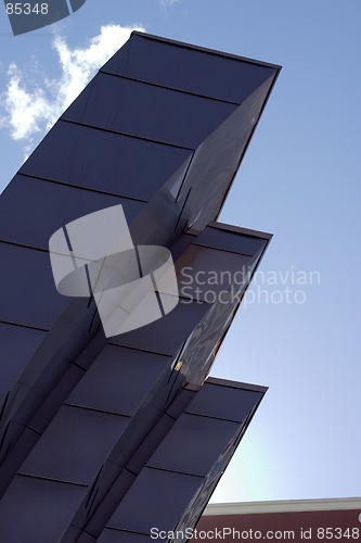 Image of Abstract Building going into the sky at an angle