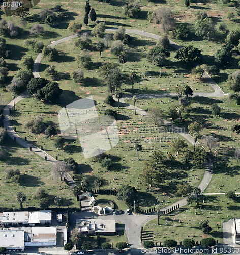 Image of Cemetary from above