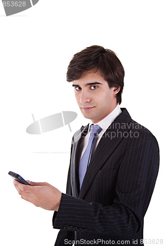 Image of businessman on the phone