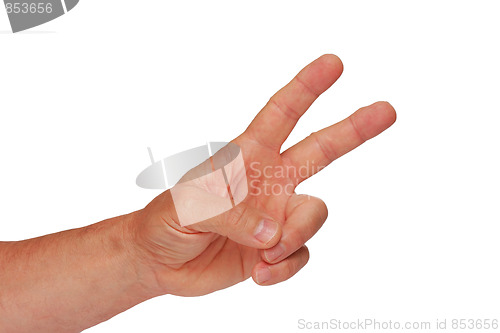 Image of Hand - victory sign