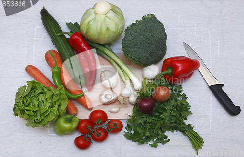 Image of Salad ingredients