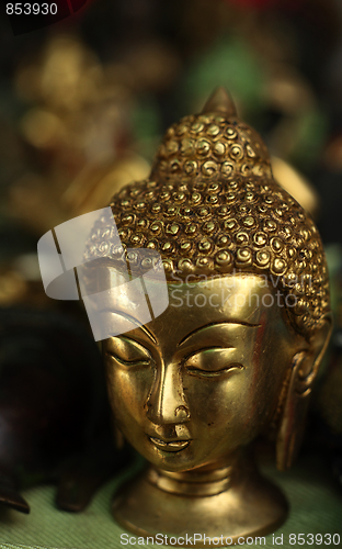 Image of Brass Buddha head