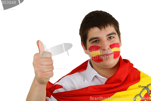 Image of Spanish soccer fan