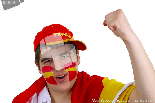 Image of Spanish soccer fan