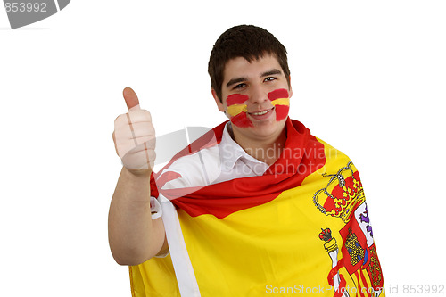 Image of Spanish soccer fan