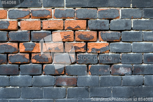 Image of Black brick wall
