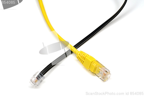 Image of Phone and network cables