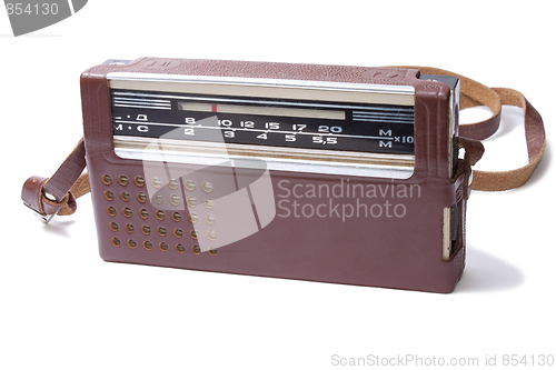 Image of Old Transistor Radio isolated