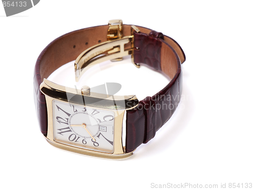 Image of Golden Wristlet Watch isolated