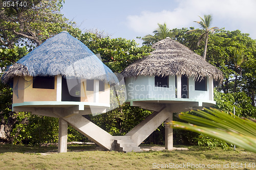 Image of beach houses corn island nicaragua