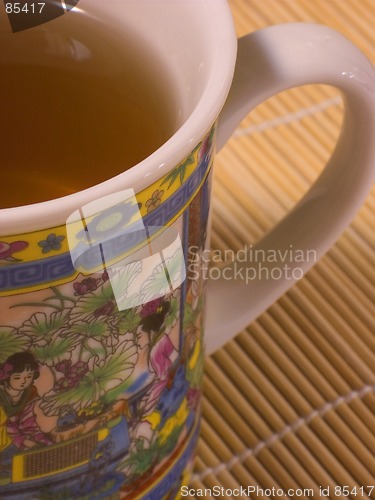 Image of Cup of Chinese green tea