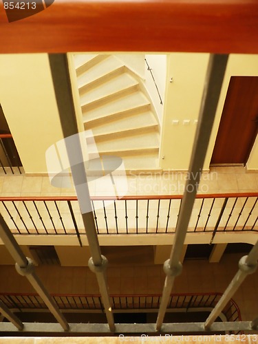 Image of Apartment building hallway