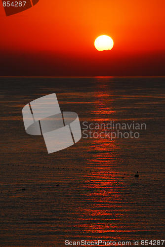 Image of Sunrise over Mediterranean sea