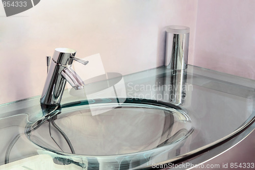 Image of Glass sink angle