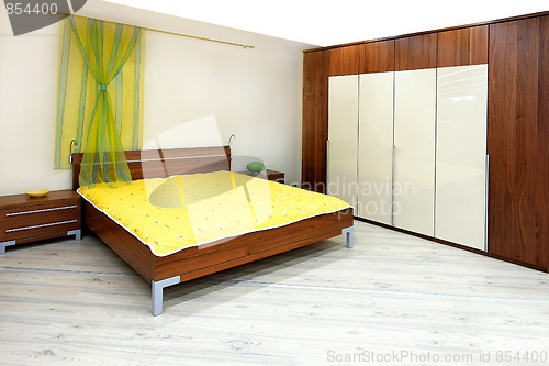 Image of Wooden bedroom