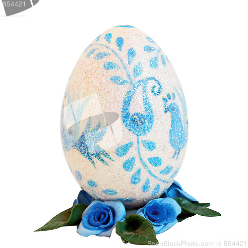 Image of Egg blue pattern