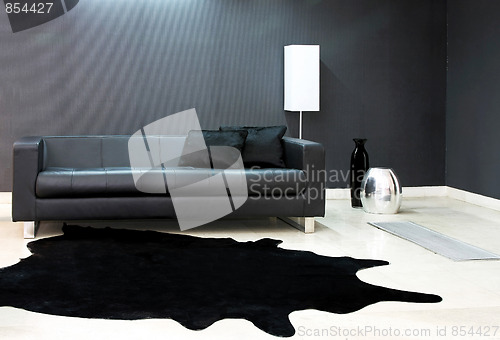 Image of Black sofa