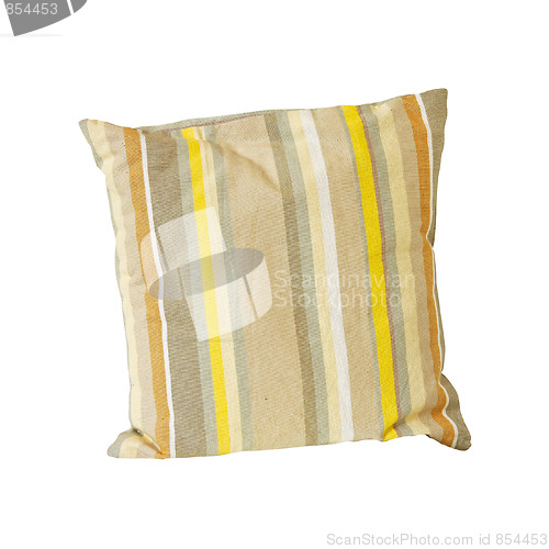 Image of Beige straps pillow