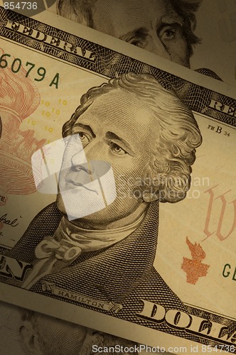 Image of Alexander Hamilton on $10 bill