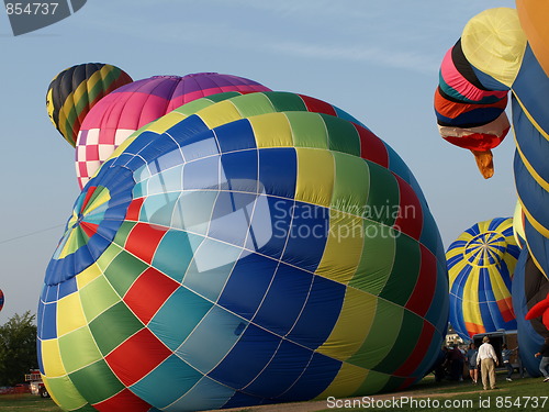 Image of Hot air balloons.