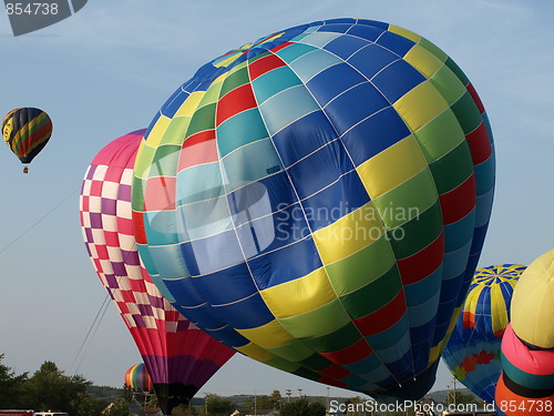 Image of Hot air balloons.