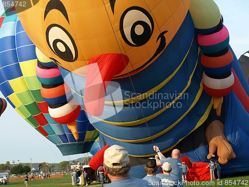 Image of Hot air balloons.