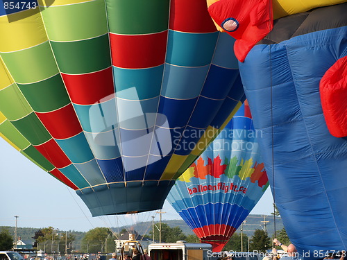 Image of Hot air balloons.