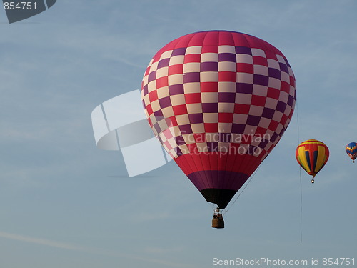 Image of Hot air balloons.