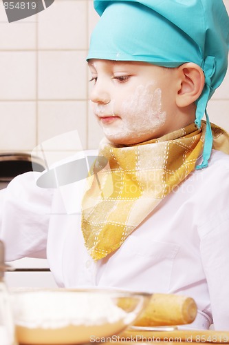 Image of Little cook at work