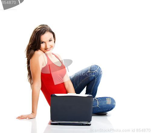 Image of Happy teenager student