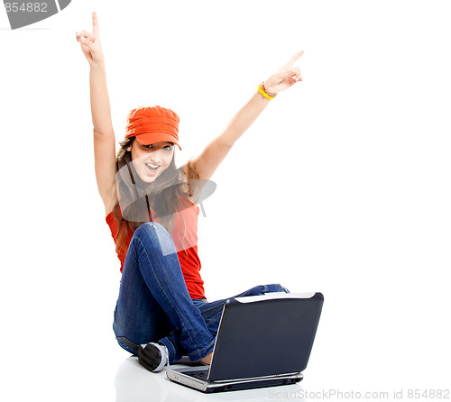 Image of Happy teenager student