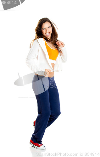 Image of Beautiful athletic young woman