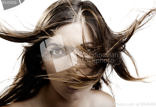 Image of Blowing hair