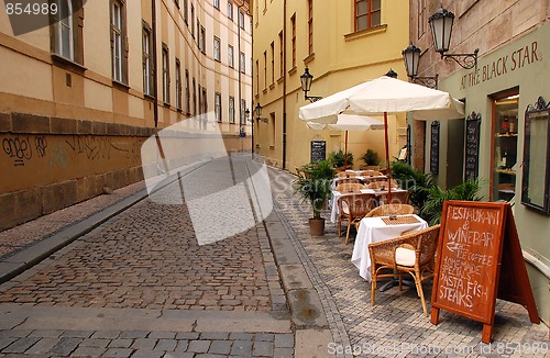 Image of Empty Street in Prague