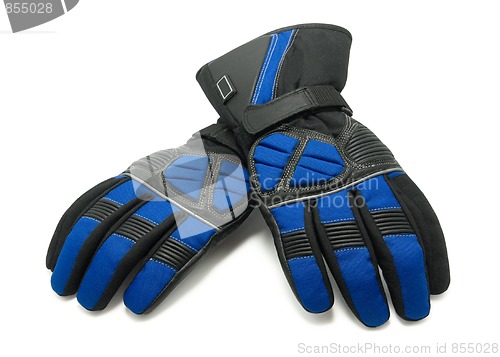 Image of Pair of winter ski gloves