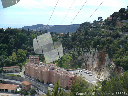 Image of French Riviera. Resort small town