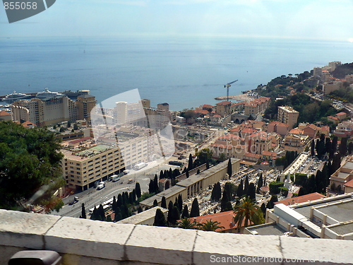 Image of French Riviera. Resort small town