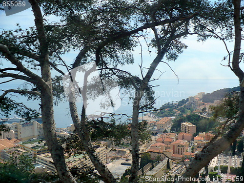 Image of French Riviera. Resort small town