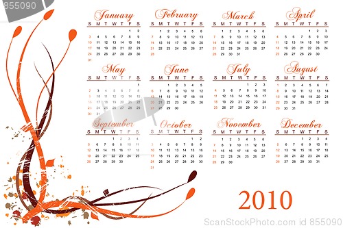 Image of Calendar for 2010