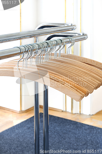Image of Empty clothes hangers