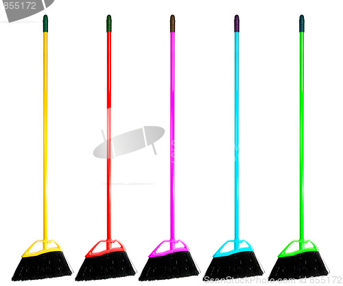 Image of Broom Isolated set