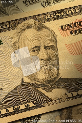 Image of Close-up of Ulysses S. Grant on the $50 bill