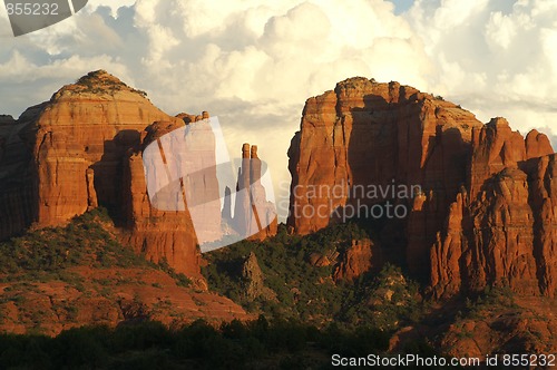 Image of Clouds over Cathedral Rock