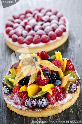 Image of Fruit and berry tarts