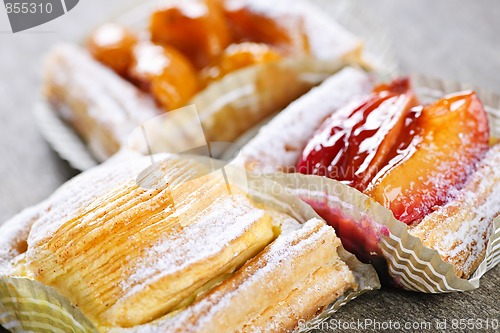 Image of Pieces of fruit strudel