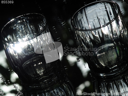 Image of Two Glasses in Sunlight